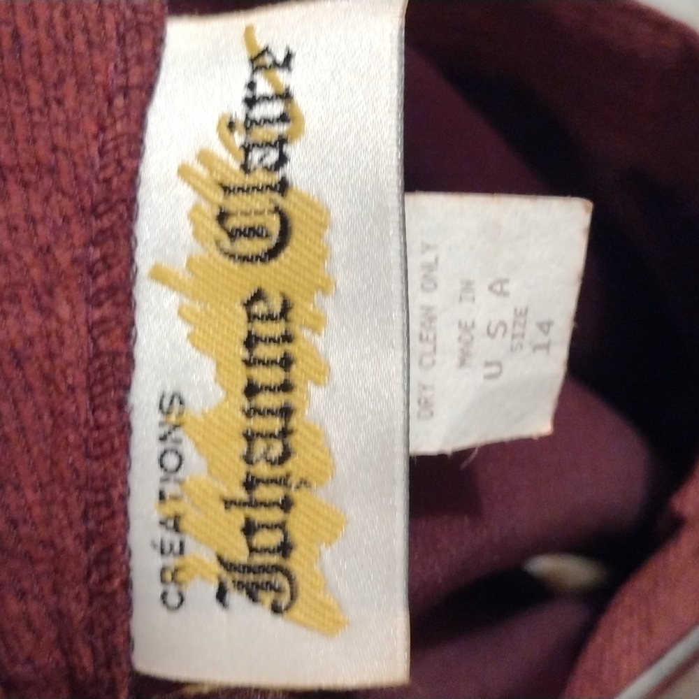Johanne Claire  Creations  Reddish Brown Lined Button Down Front  Maxi S… - Picture 6 of 7